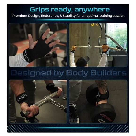 Rvrbnd lifestyle 3 hole rubber carbon handgrips for athletes - Picture 3 of 5